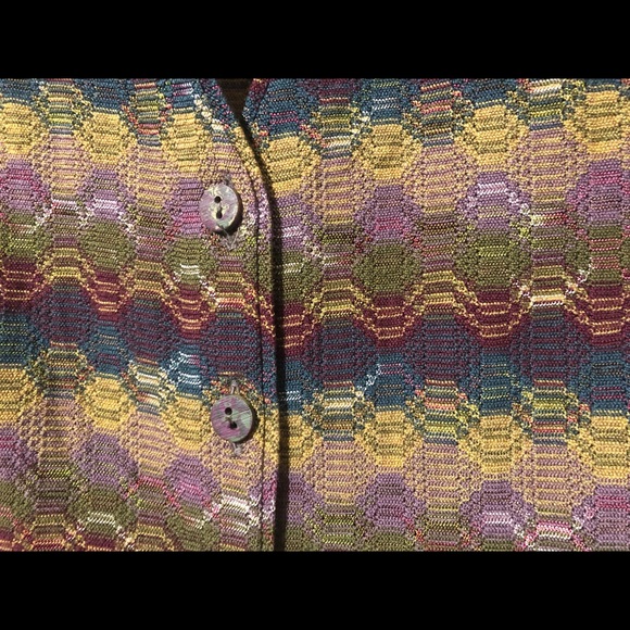 Missoni Knit Cardigan Multi-Colored Button - Picture 5 of 5